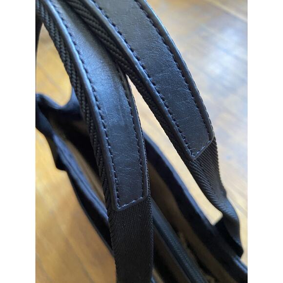 ECCO Black Canvas w/Leather Trim Tote - Picture 5 of 10